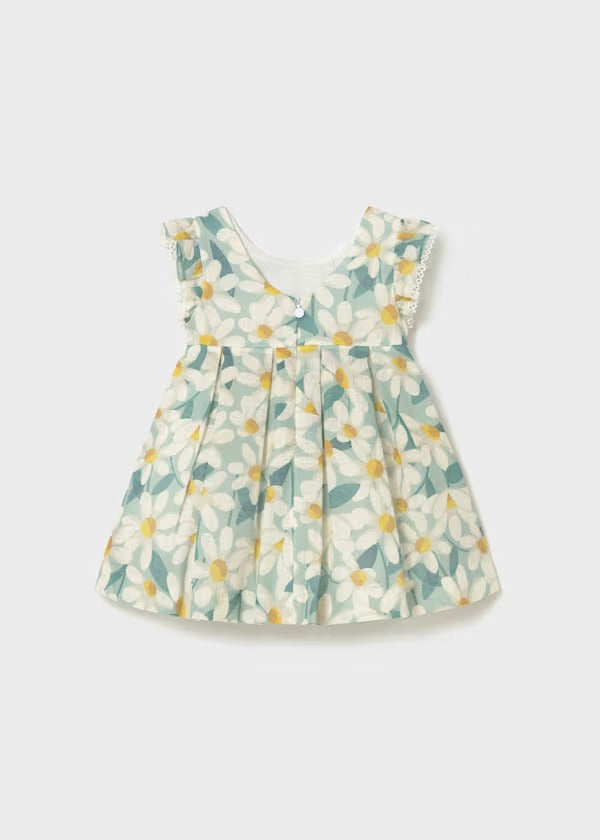 Mayoral Kız Bebek Elbise Fırfırlı Kısa Kol Mint