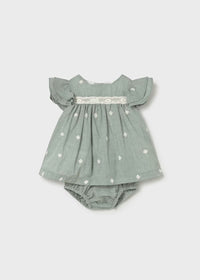 Mayoral Kız Bebek Elbise Keten Mint