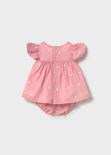 Mayoral Kız Bebek Elbise Keten Pembe