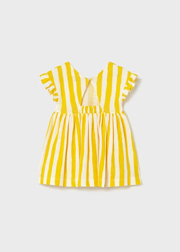 Mayoral Kız Bebek Elbise Sarı Çizgili