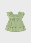 Mayoral Kız Bebek Elbise Volanlı Mint