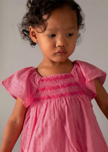 Mayoral Kız Bebek Elbise Volanlı Pembe