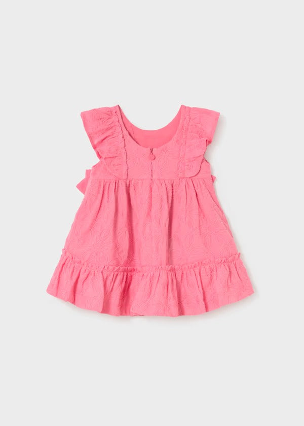 Mayoral Kız Bebek Güpürlü Elbise Pembe