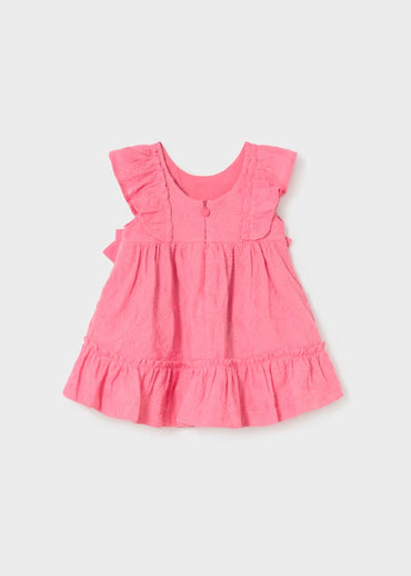 Mayoral Kız Bebek Güpürlü Elbise Pembe