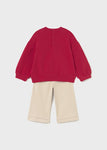 Mayoral Kız Bebek Sweatshirt Pantolon Takım Kırmızı