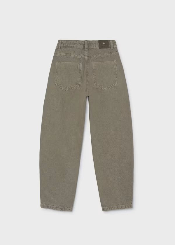 Mayoral Kız Çocuk Baggy Kot Pantolon Haki