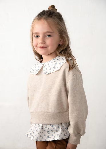 Mayoral Kız Çocuk Bebe Yaka Süet Takım