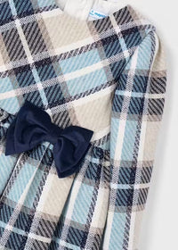 Mayoral Kız Çocuk Ekose Elbise Lacivert