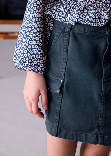 Mayoral Kız Çocuk Etek Cepli Lacivert