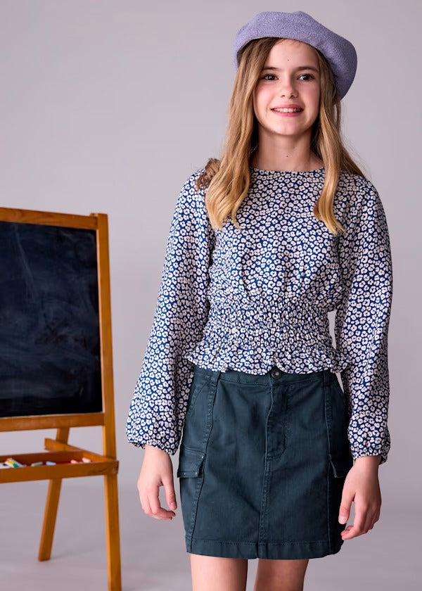 Mayoral Kız Çocuk Etek Cepli Lacivert