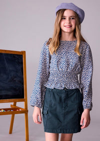 Mayoral Kız Çocuk Etek Cepli Lacivert