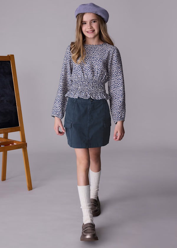 Mayoral Kız Çocuk Etek Cepli Lacivert