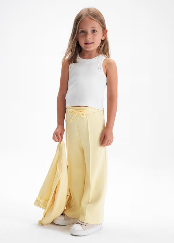Mayoral Kız Çocuk Fitilli Crop Top Taş Detaylı