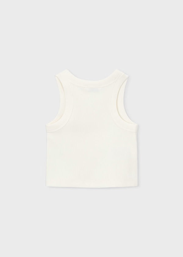 Mayoral Kız Çocuk Fitilli Crop Top Taş Detaylı