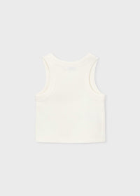 Mayoral Kız Çocuk Fitilli Crop Top Taş Detaylı
