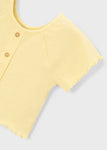 Mayoral Kız Çocuk Kısa Kol Bluz Açık Sarı