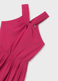 Mayoral Kız Çocuk Kısa Tulum Pileli Pembe