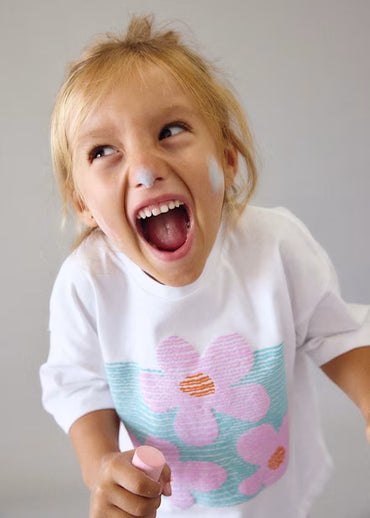 Mayoral Kız Çocuk Ovirseze Tshirt Beyaz