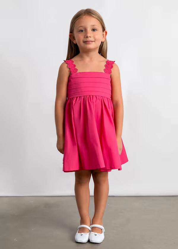 Mayoral Kız Çocuk Saten Elbise Pembe