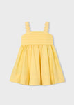 Mayoral Kız Çocuk Saten Elbise Sarı