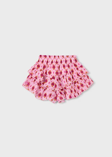 Mayoral Kız Çocuk Şifon Şort Etek Fuşya