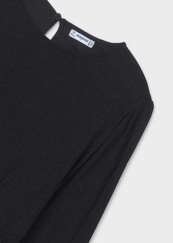 Mayoral Kız Çocuk Yelekli Elbise Siyah