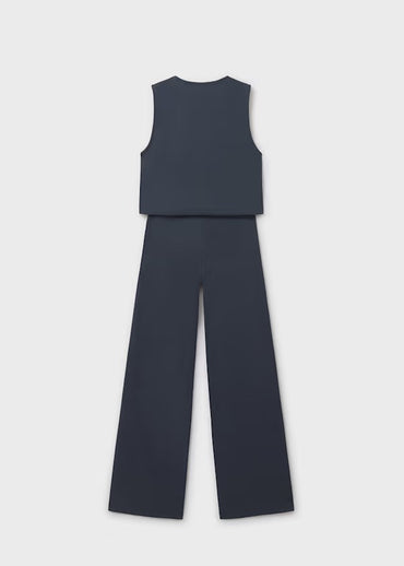 Mayoral Kız Çocuk Yelekli Takım Lacivert