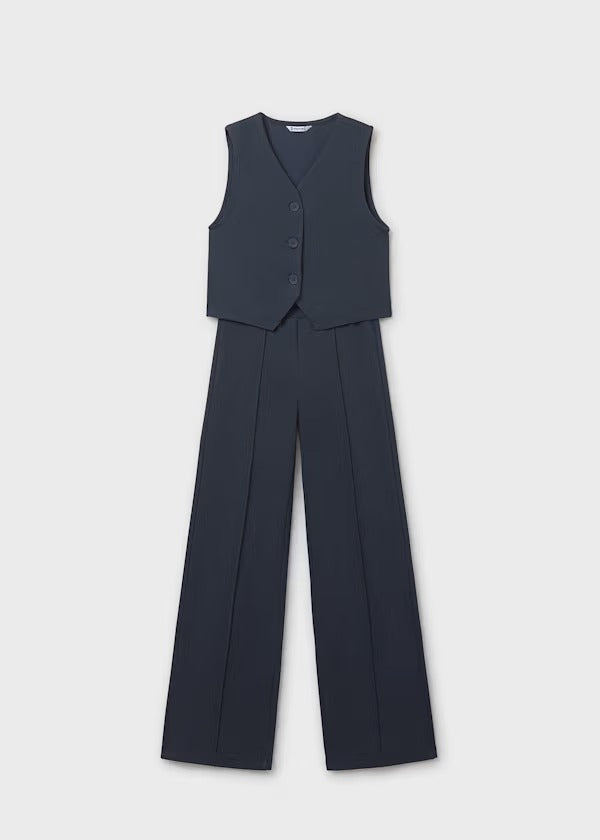 Mayoral Kız Çocuk Yelekli Takım Lacivert