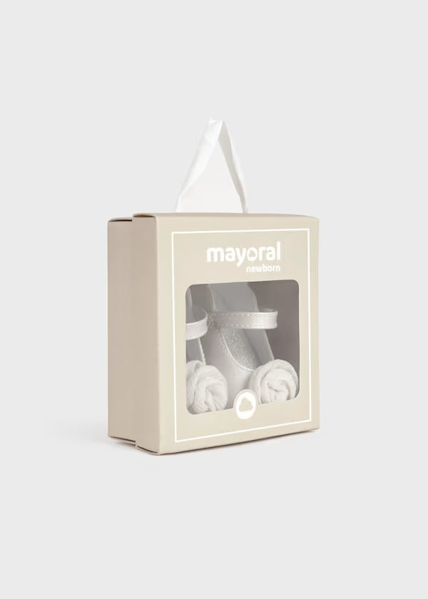 Mayoral Yenidoğan Babet Gümüş Gül Aplik