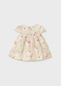 Mayoral Yenidoğan Elbisesi Krem Çiçekli