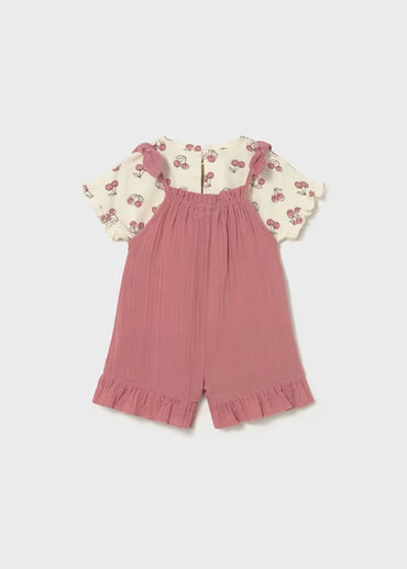 Mayoral Yenidoğan Kız Müslin Tulum Pembe