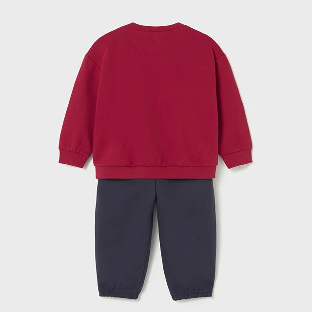 Mayoral Erkek Bebek Sweatshirt Eşofman İkili Set Kırmızı