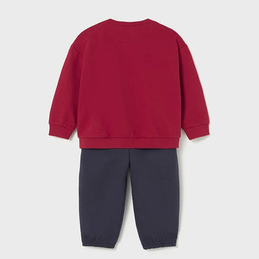 Mayoral Erkek Bebek Sweatshirt Eşofman İkili Set Kırmızı