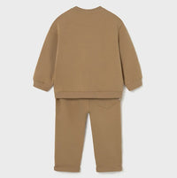 Mayoral Erkek Bebek Sweatshirt Pantolon 2'li Set Kahverengi