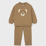 Mayoral Erkek Bebek Sweatshirt Pantolon 2'li Set Kahverengi