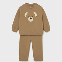Mayoral Erkek Bebek Sweatshirt Pantolon 2'li Set Kahverengi