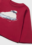 Mayoral Erkek Bebek Uzun Kol Tshirt Kırmızı Penguen Baskılı