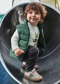 Mayoral Erkek Bebek Yelek Sweatshirt Pantolon Takım Yeşil