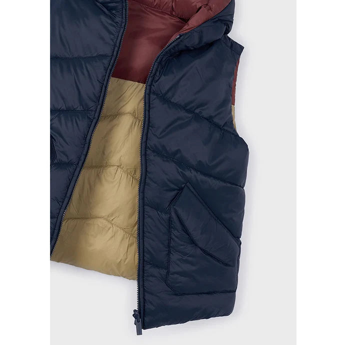 Mayoral Erkek Çocuk Çift Taraflı Anorak Yelek Lacivert Bordo