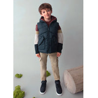 Mayoral Erkek Çocuk Çift Taraflı Anorak Yelek Lacivert Bordo