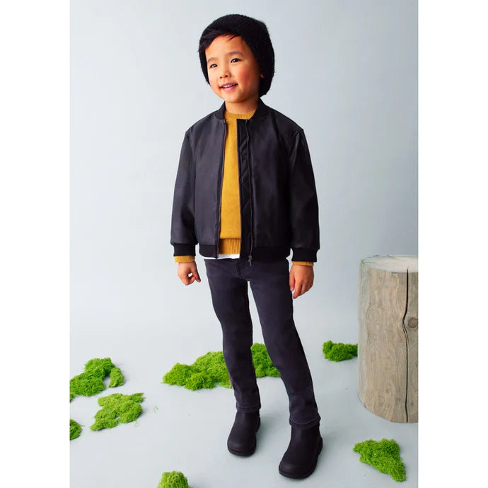 Mayoral Erkek Çocuk Deri Ceket Siyah