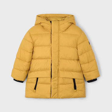Mayoral Erkek Çocuk Kapüşonlu Uzun Anorak Mont Sarı