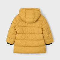 Mayoral Erkek Çocuk Kapüşonlu Uzun Anorak Mont Sarı