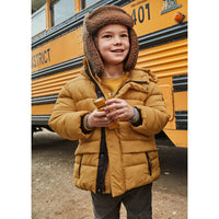 Mayoral Erkek Çocuk Kapüşonlu Uzun Anorak Mont Sarı