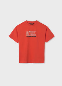 Mayoral Erkek Çocuk Kısa Kol Tshirt Baskılı Turuncu