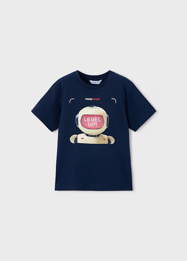 Mayoral Erkek Çocuk Kısa Kol Tshirt Robot Baskılı
