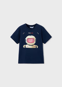 Mayoral Erkek Çocuk Kısa Kol Tshirt Robot Baskılı