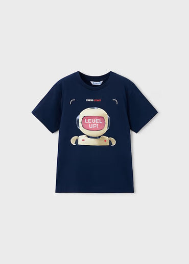 Mayoral Erkek Çocuk Kısa Kol Tshirt Robot Baskılı