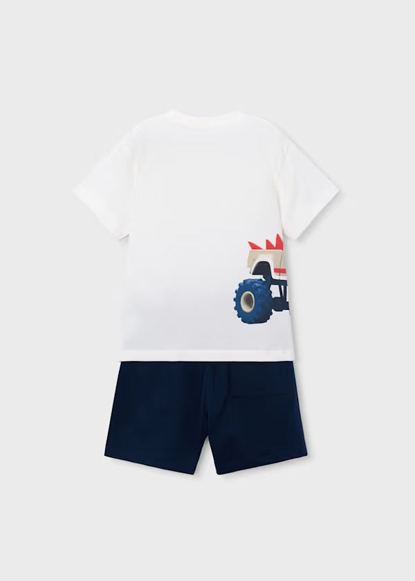 Mayoral Erkek Çocuk Kısa Kol Tshirt Şort Takımı Lacivert