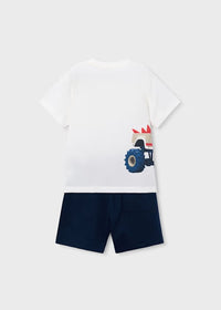 Mayoral Erkek Çocuk Kısa Kol Tshirt Şort Takımı Lacivert